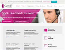 Tablet Screenshot of conet.pl